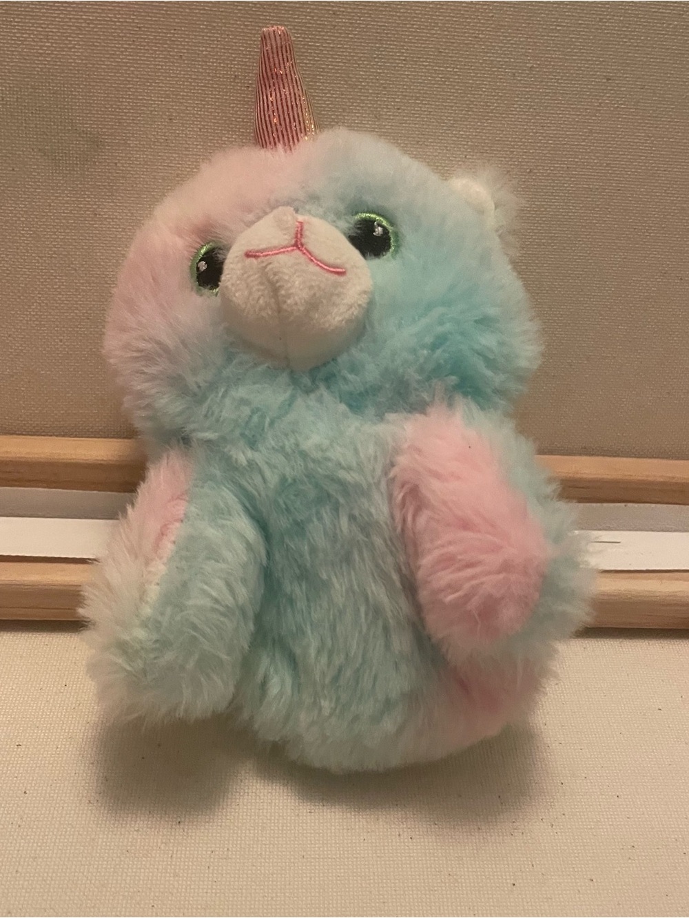 Fuzzy Friends Stuffed Animal-Unicorn Limited SupplyiBrand Pink&Blue
